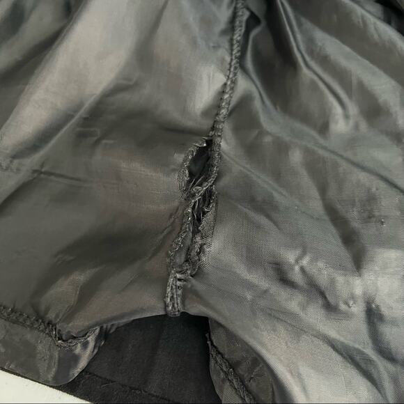 JBCH XS Y2K Black Microfiber Faux Suede Micropleated Micro Mini Skort Skirt - Picture 6 of 7